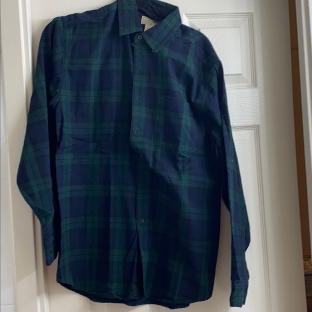 Men’s M L.L.Bean Button Down Flannel Shirt